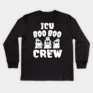 ICU Boo Boo CREW  Halloween Special Kids Long Sleeve T-Shirt